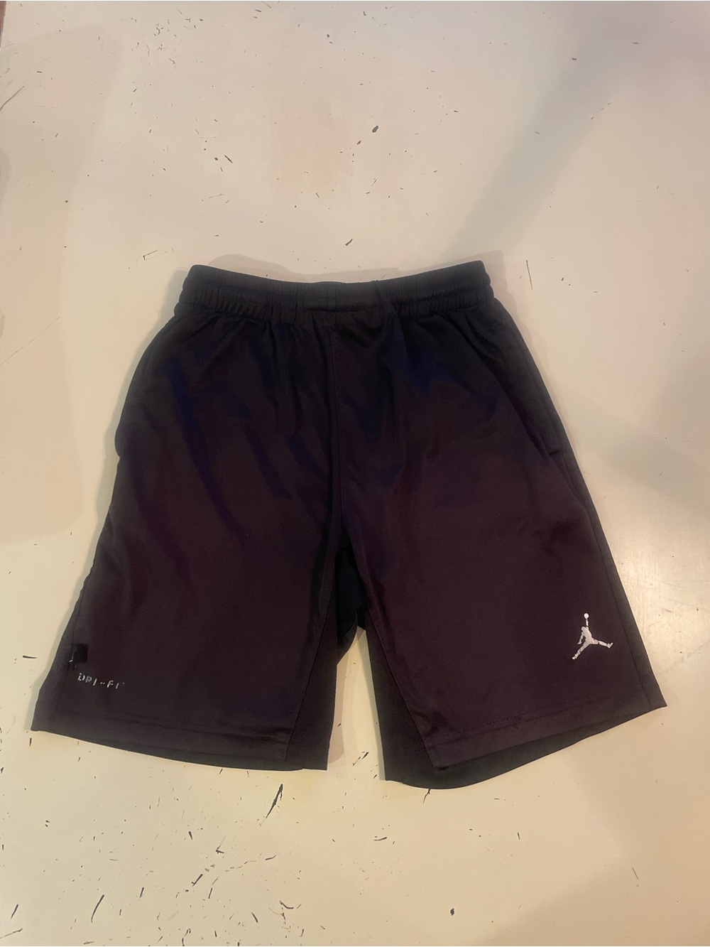 Jordan Boys Dri-FIT Shorts Youth M 10-12 Black Basketball Athletic